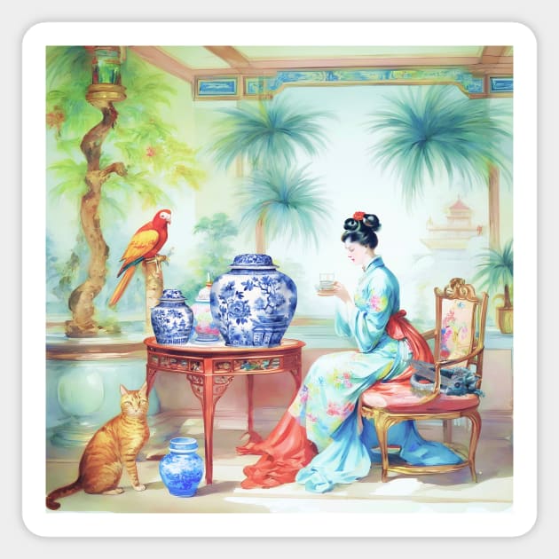 Tea Palace Sticker by SophieClimaArt